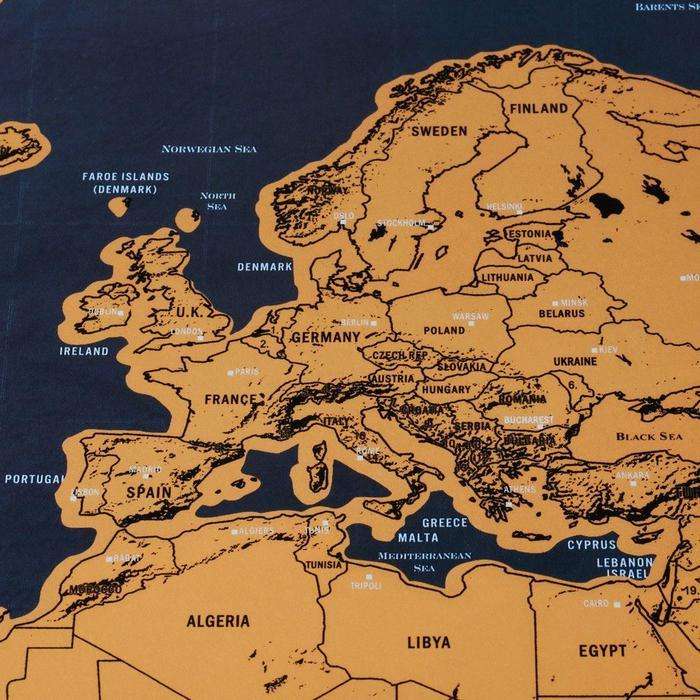 Scratch Map Deluxe Edition