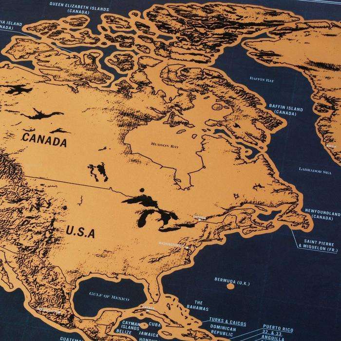 Scratch Map Deluxe Edition