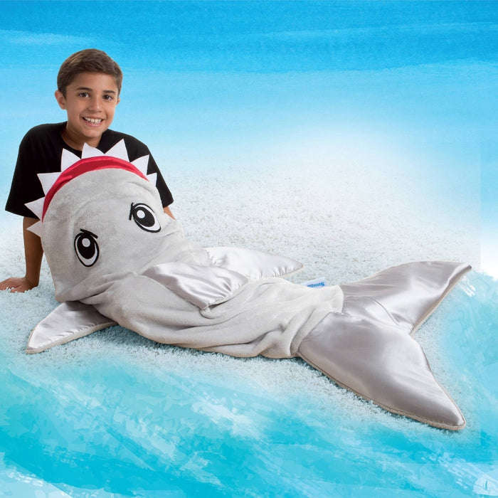 Snuggie Tails Shark Blanket (Grey)