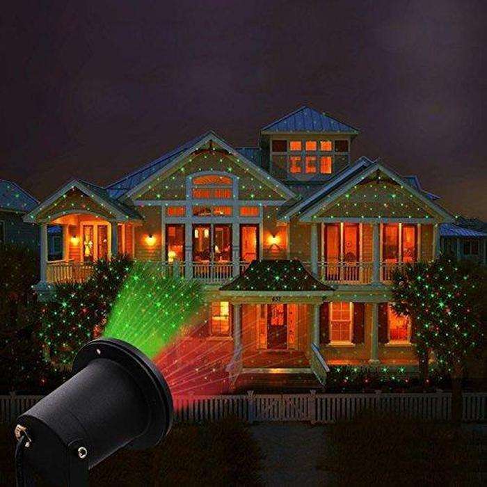Solar Powered Laser Light Projector