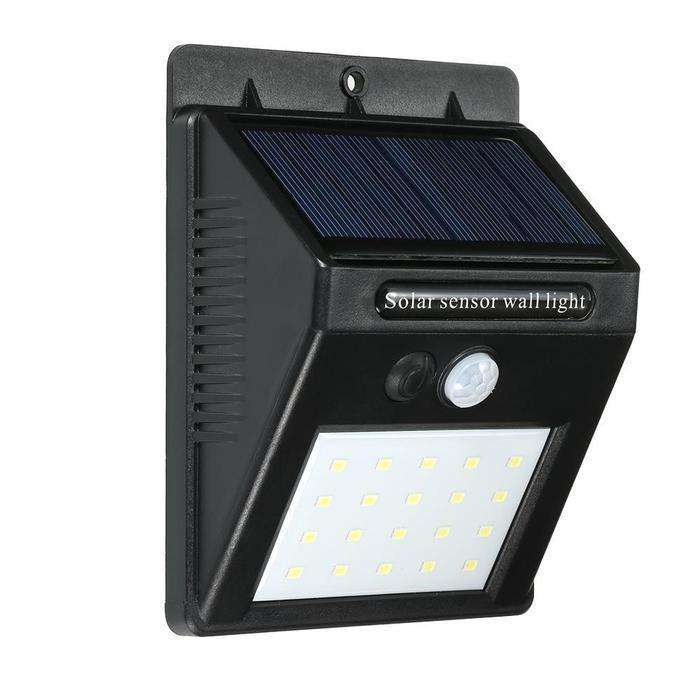 Solar Powered LED Wall Light