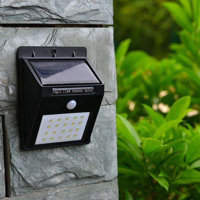 Solar Powered LED Wall Light