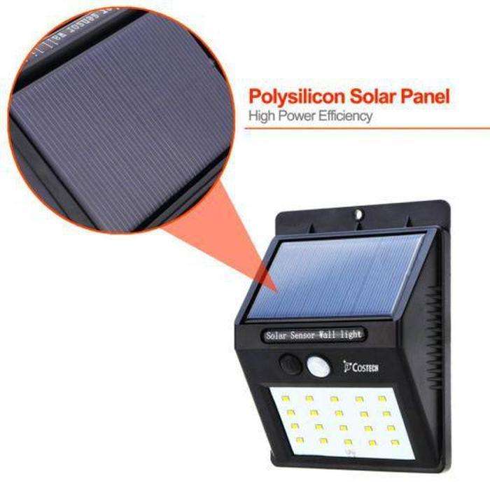 Solar Powered LED Wall Light