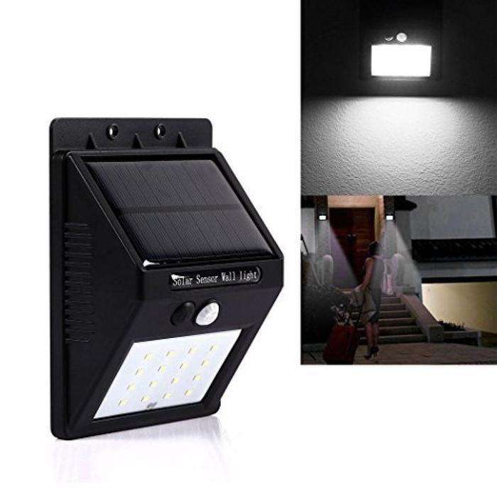 Solar Powered LED Wall Light