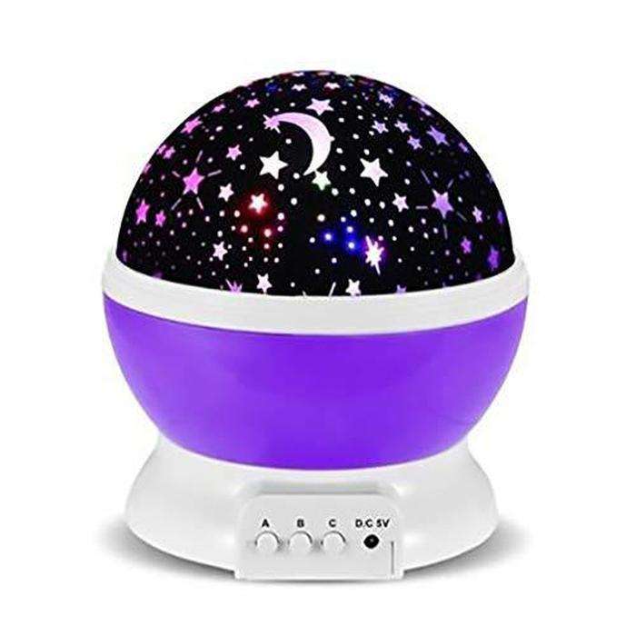Star Master Rotating Projection Lamp - Purple