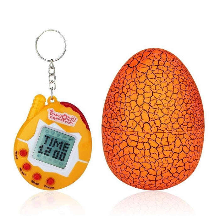 Tamagotchi Electronic Pet With Dinosaur Egg - Orange