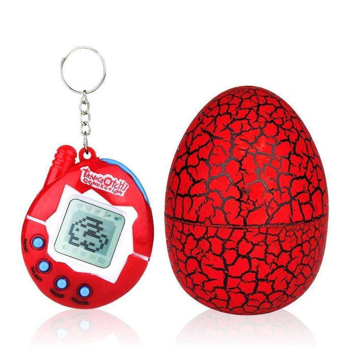 Tamagotchi Electronic Pet With Dinosaur Egg - Red