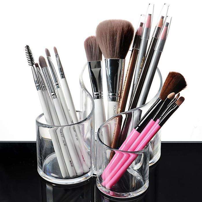 Three Compartment Cosmetics Organizer
