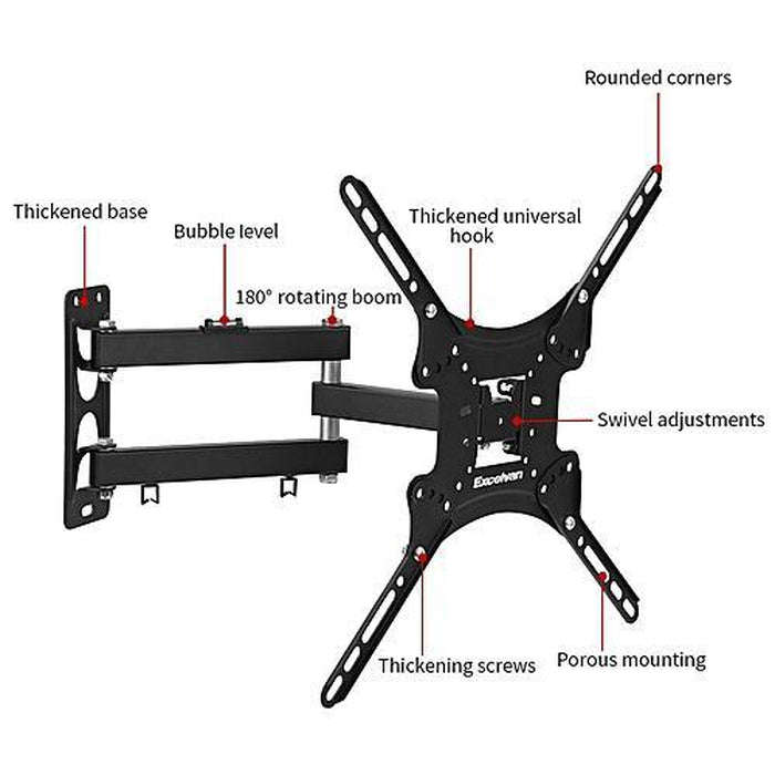Tilt & Swivel TV Wall Mount Bracket