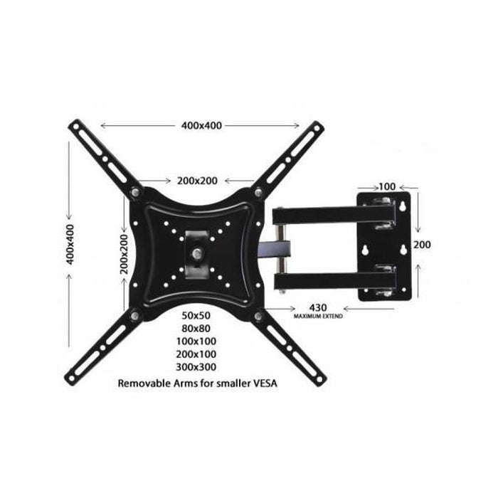 Tilt & Swivel TV Wall Mount Bracket