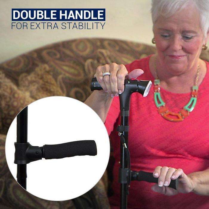 Twin Grip Cane Walking Stick