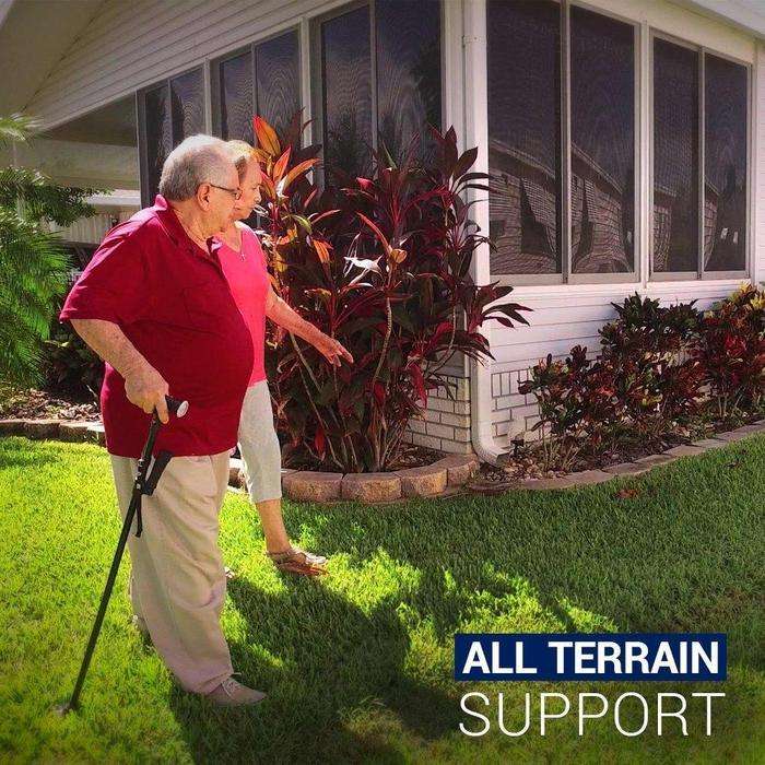 Twin Grip Cane Walking Stick