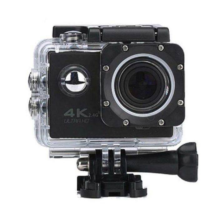 Ultra HD 4K Sports Camera With Remote Control - Black