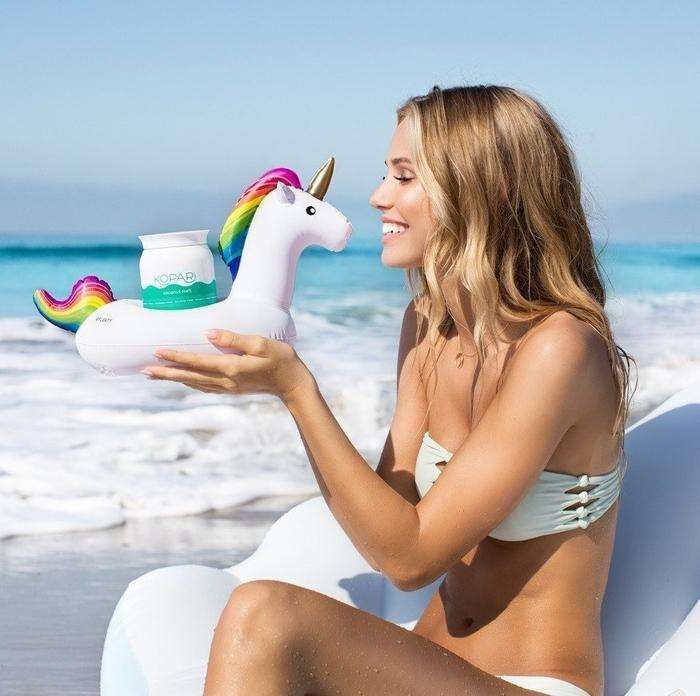 Unicorn Inflatable Cup Holders (Pack Of 4)