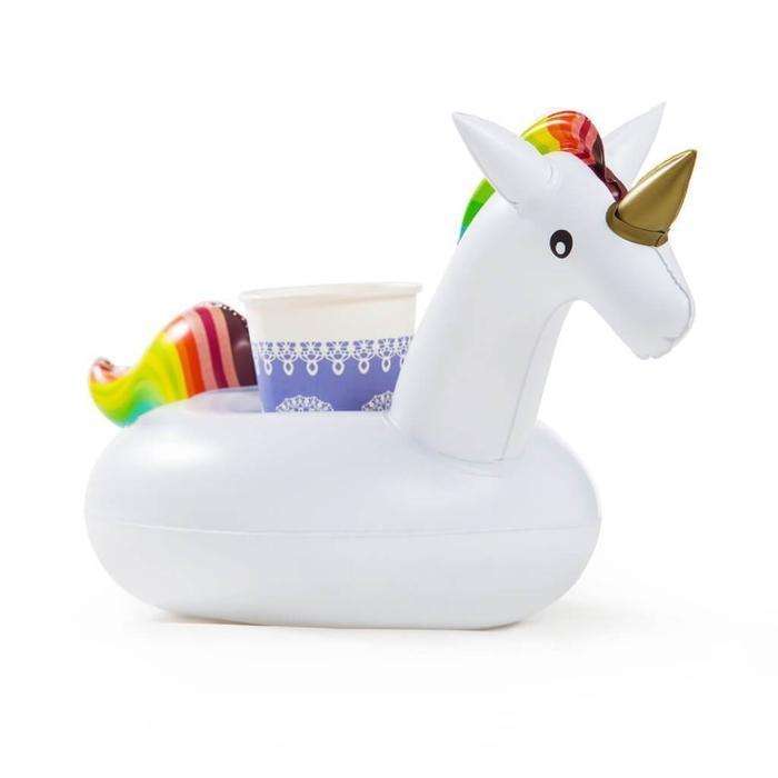 Unicorn Inflatable Cup Holders (Pack Of 4)