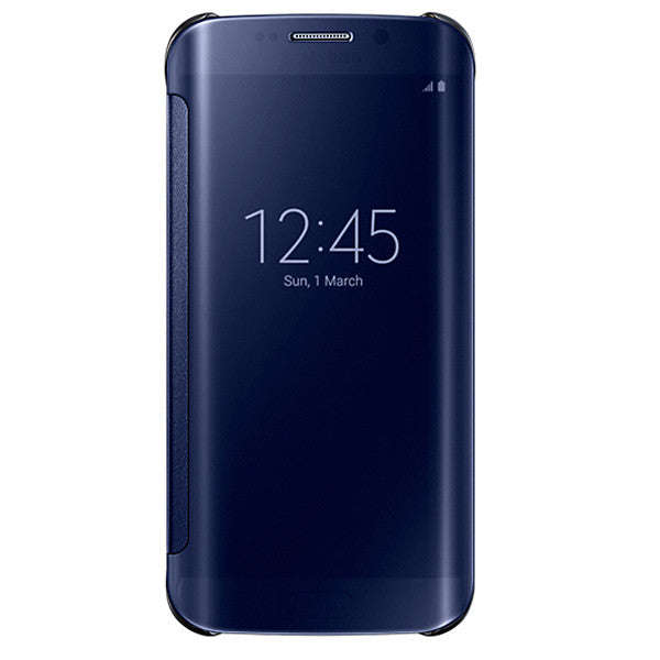 Samsung Original S6 Edge Plus Clear View Cover - Blue Black
