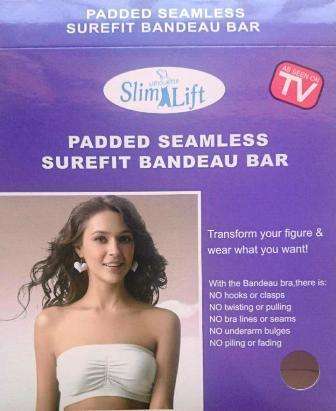 PADDED SEAMLESS SUREFIT BANDEAU BRA