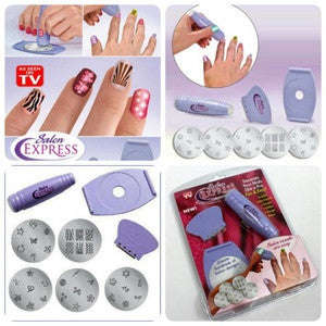Salon Express Nail art stamping kit