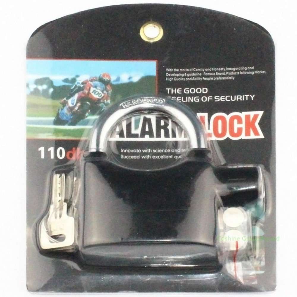 Loud Siren Alarm Lock Anti Theft Security Door System Padlock
