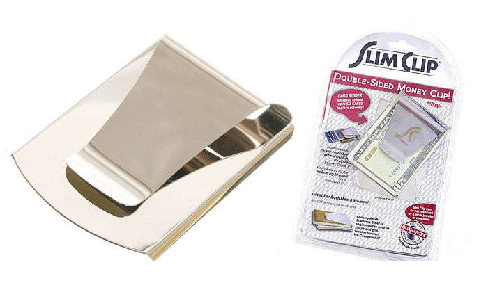 Slim clip double-sided money clip