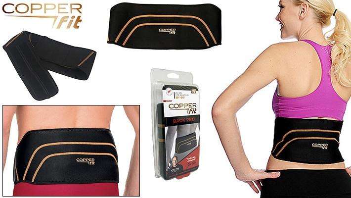 Copper Fit Back Pro Compression Lower Back Lumbar Support Belt