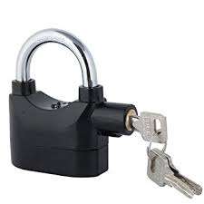 Loud Siren Alarm Lock Anti Theft Security Door System Padlock