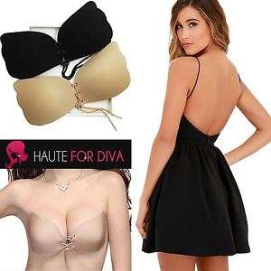 Lace Up Invisible Push Up Bra