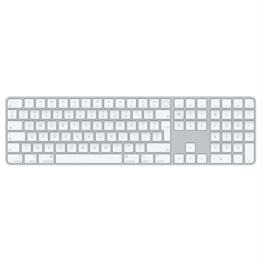Apple Magic Keyboard with Numeric Keypad & Touch ID - International English (Silver) - Pre Owned ...