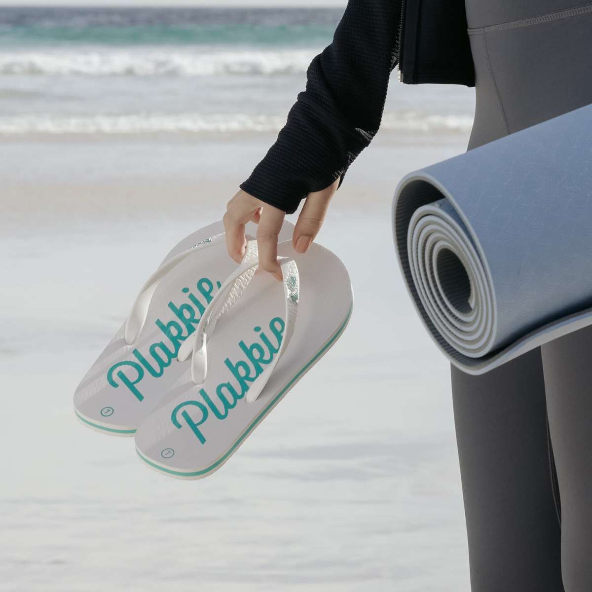 Plakkie Port Saint Johns (White and Mint) - 14