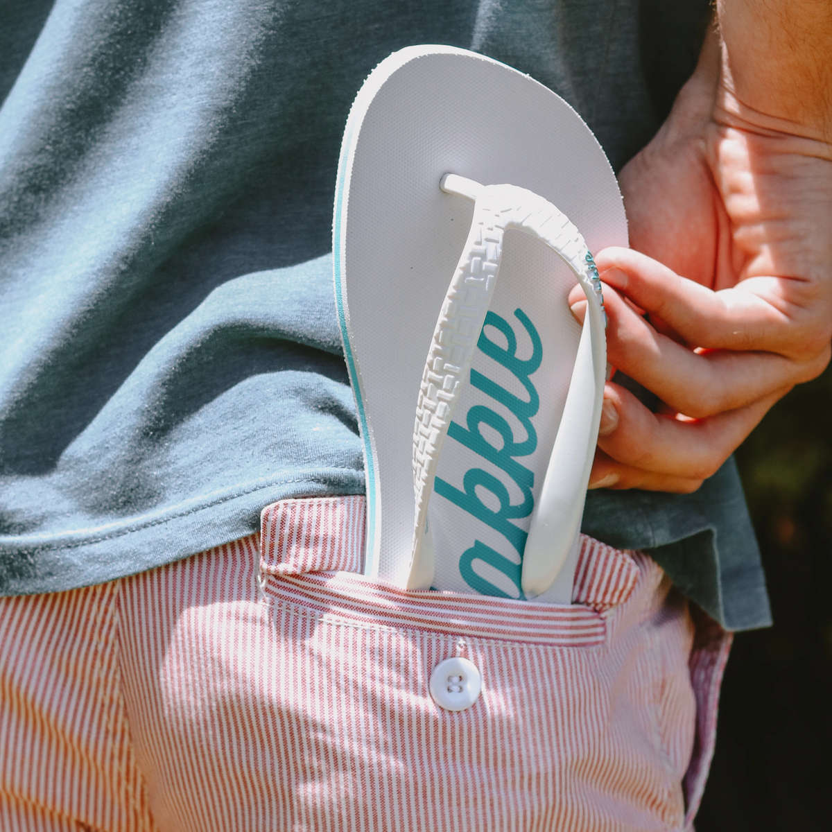 Plakkie Port Saint Johns (White and Mint) - 14