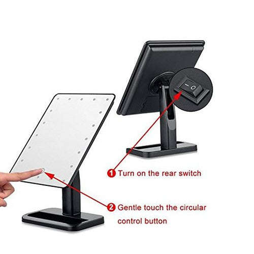 Touch Screen LED Light Make-up Mirror