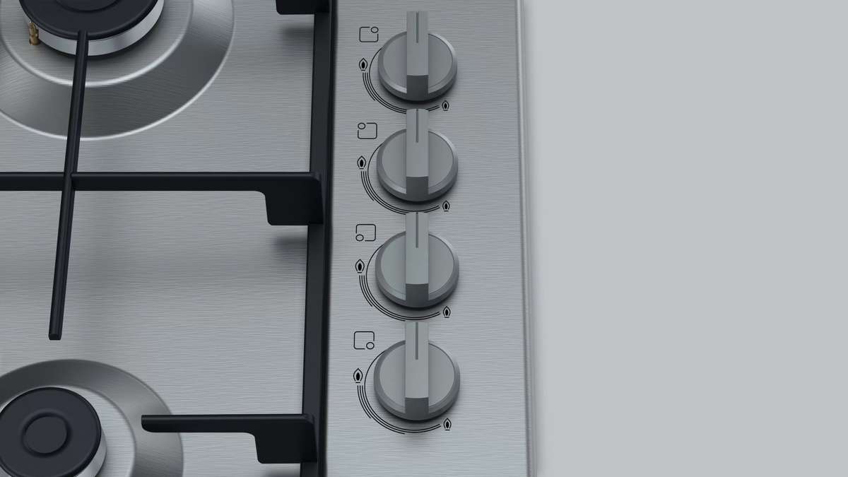 BOSCH 60CM GAS HOB STAINLESS STEEL SERIES 2 - PBP6C5B62M