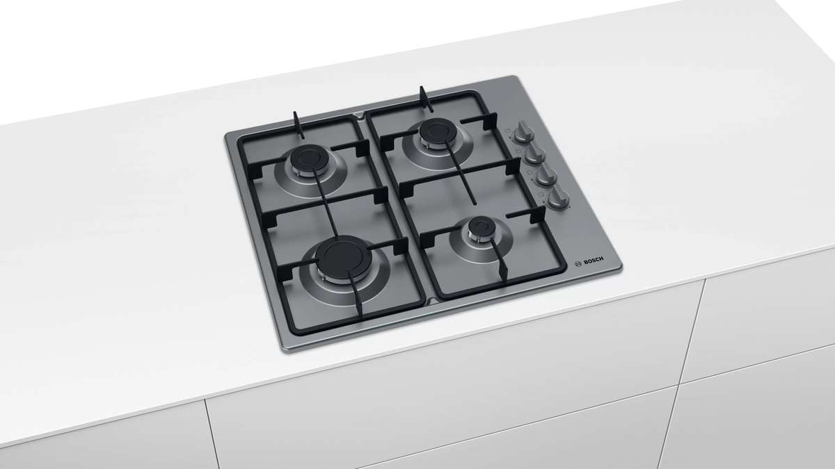 BOSCH 60CM GAS HOB STAINLESS STEEL SERIES 2 - PBP6C5B62M