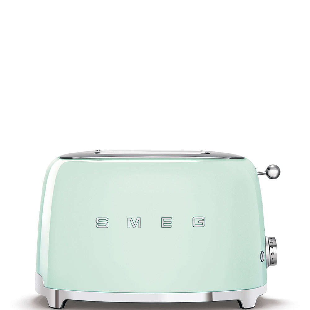 SMEG RETRO 2 SLICE TOASTER PASTEL GREEN TSF01PGSA