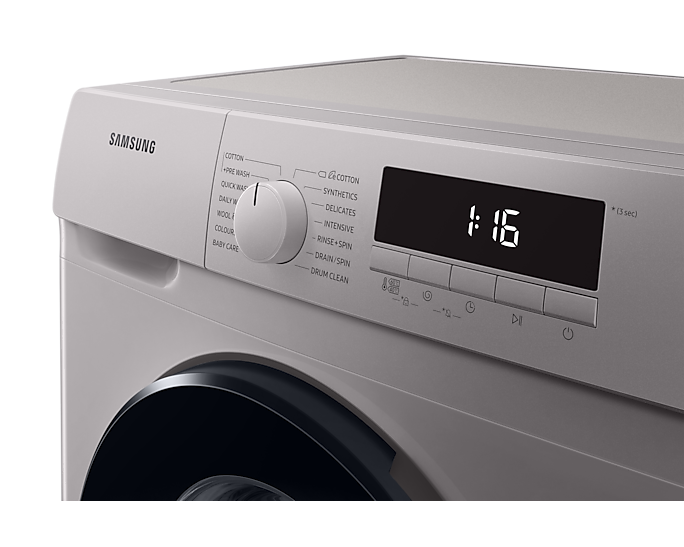 SAMSUNG 7KG FRONT LOADER WASHING MACHINE SILVER - WW70T3010BS