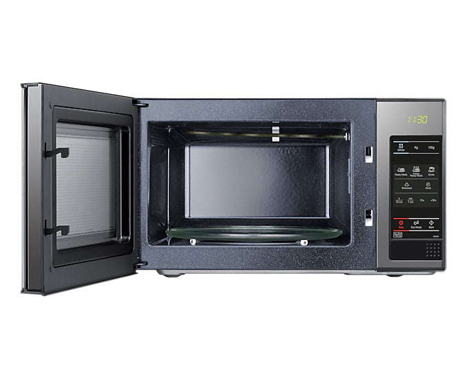 SAMSUNG 23L MICROWAVE 800W SOLO BLACK FRAME WITH MIRROR DOOR - ME83X