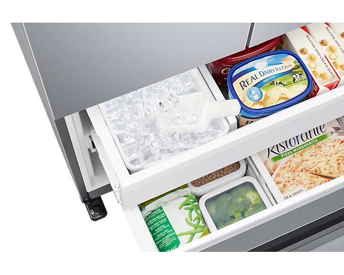 SAMSUNG FRENCH DOOR FRIDGE 470L WITH DRAWER WATER & ICE MAKER - RF49A5202SL