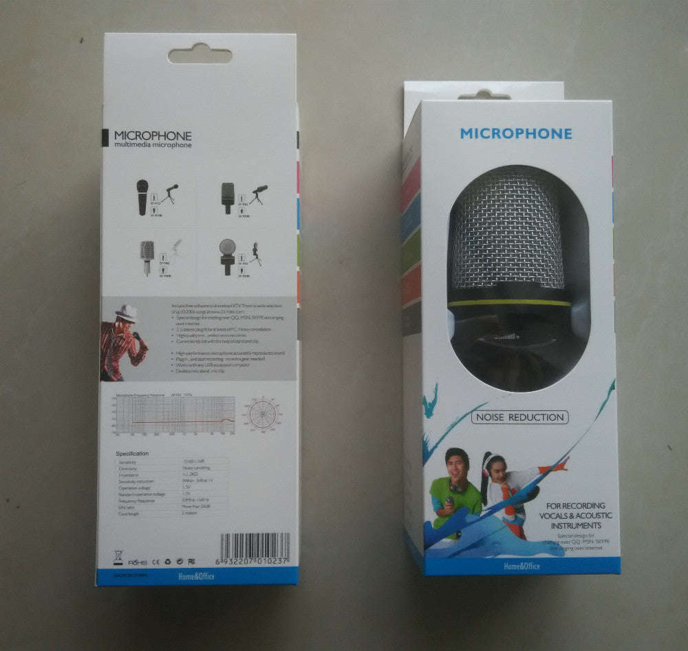 Professional Handheld Condenser Microphone Stand Studio Microphone Wired