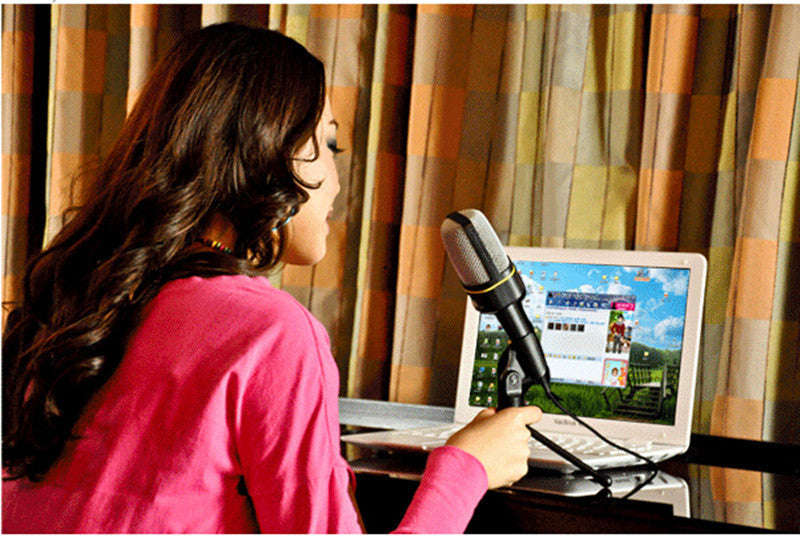 Professional Handheld Condenser Microphone Stand Studio Microphone Wired