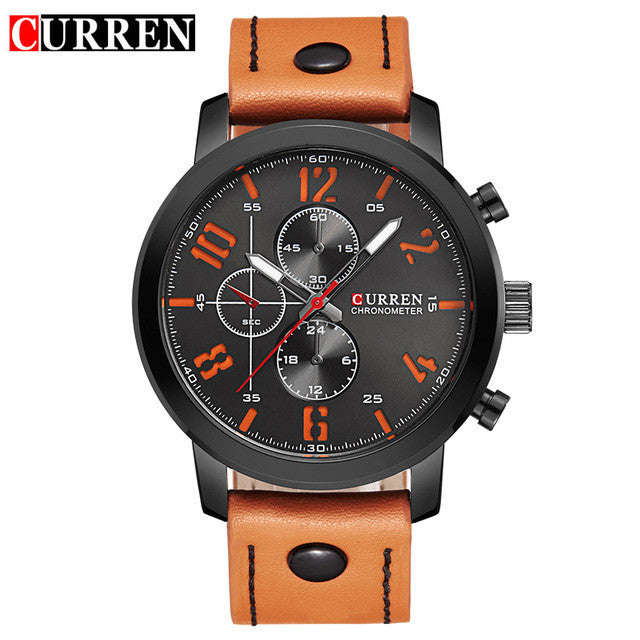 CURREN Luxury Casual Men Watches Analog Military Sports Watch - style 2