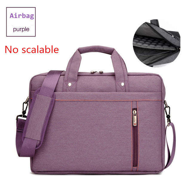 Laptop bag 17.3 17 15 14 13 inch Shockproof airbag waterproof - Purple / > 17"