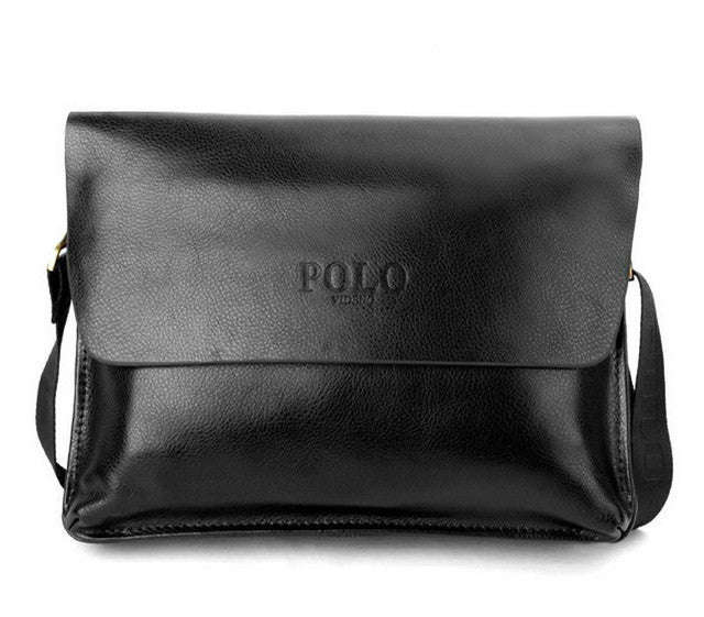 Polo High Quality  Genuine Leather Clutch Bags - Black