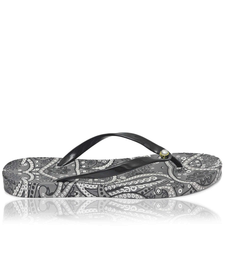 Ladies' Flip Flops - Black - Black / UK 7