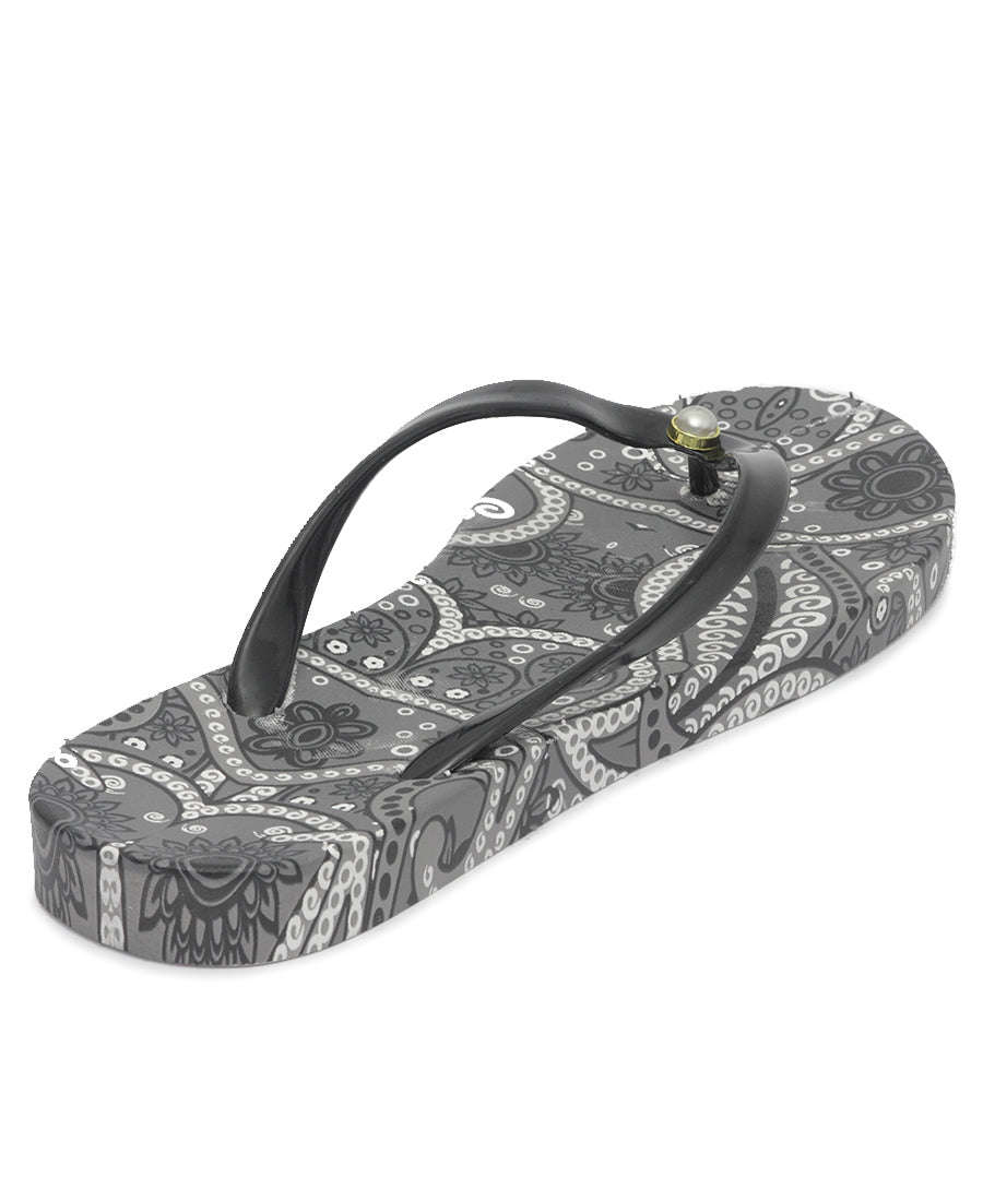 Ladies' Flip Flops - Black - Black / UK 7