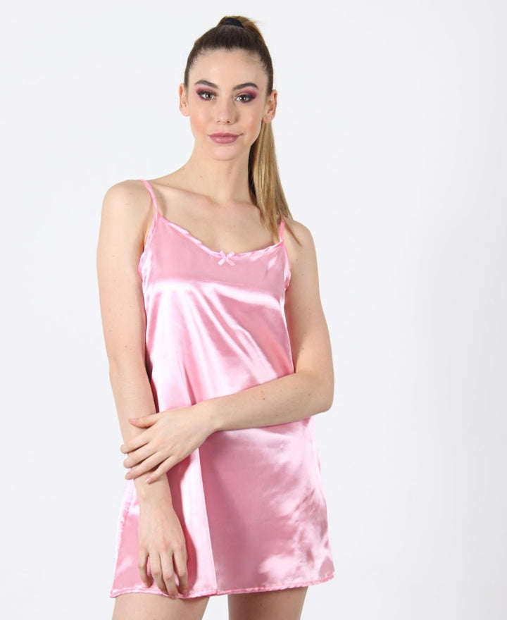 SLEEP ANGEL Satin Strappy Chemise