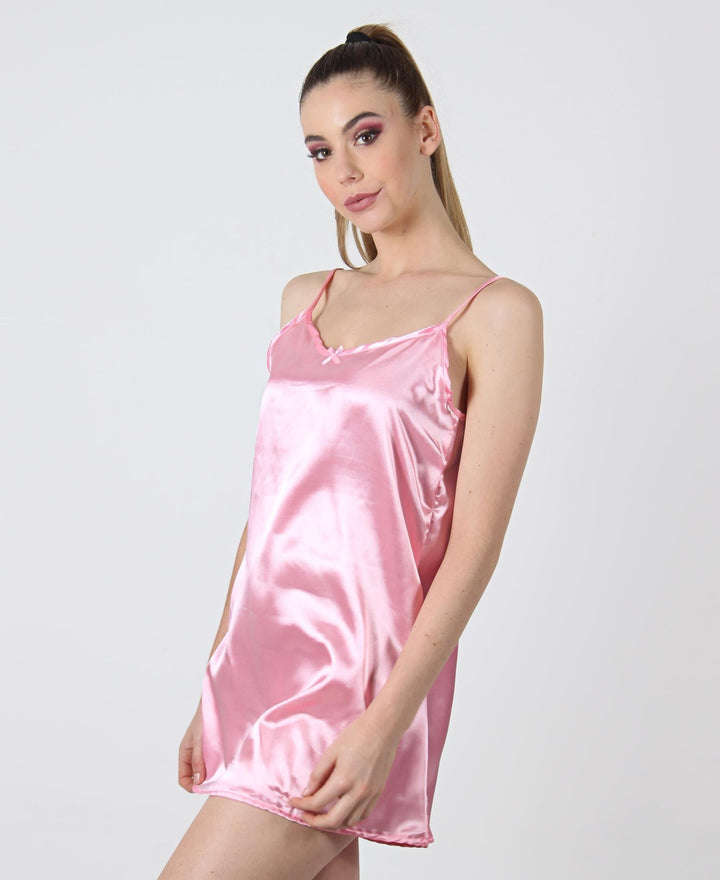SLEEP ANGEL Satin Strappy Chemise