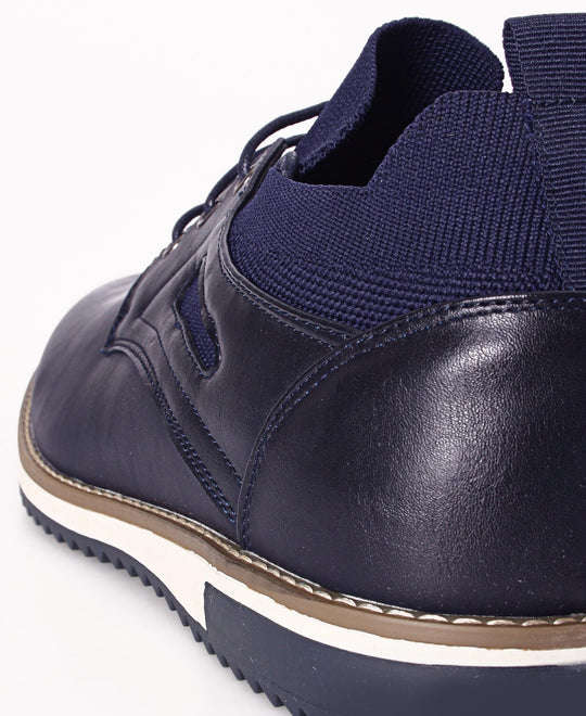 URBAN STYLE MEN'S LACE UP CASUALS - NAVY