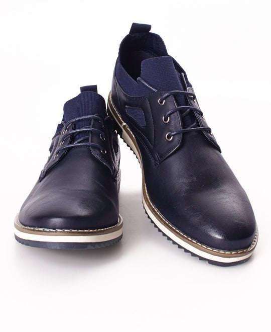 URBAN STYLE MEN'S LACE UP CASUALS - NAVY