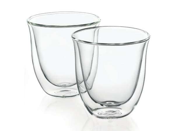 DeLonghi  Double Walled Thermo Cappuccino Glasses, Set of 2