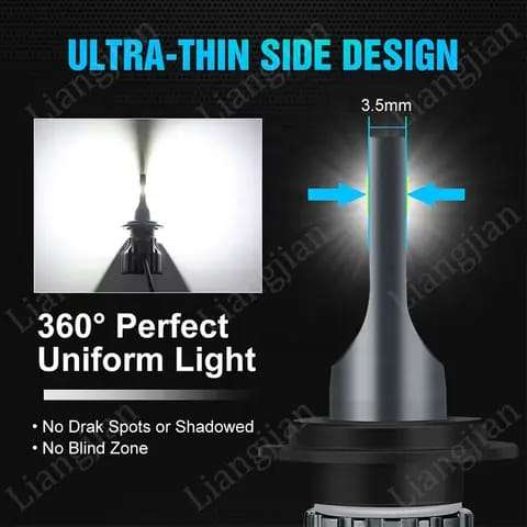 V10 H3 LED Headlight Bulb  48W | 5000 Lumens | 6000K Cool White | Non-CANBUS